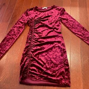 velvet tight dress